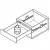 Ящики Matrix Box S выдвижной ящик matrix box s, с доводчиком, nl-450*84мм (1 кругл. рейлинг), серый